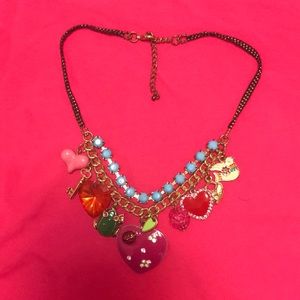 Betsy Johnson charm necklace